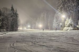 Snowmaking is running again and night skiing is back